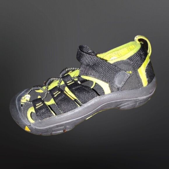 Keen Little Kids' Newport H2 Black/Yellow Sandal Size 12 - Picture 5 of 8